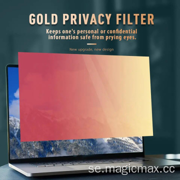 Gyllene integritetsfilter datorskärmsskydd